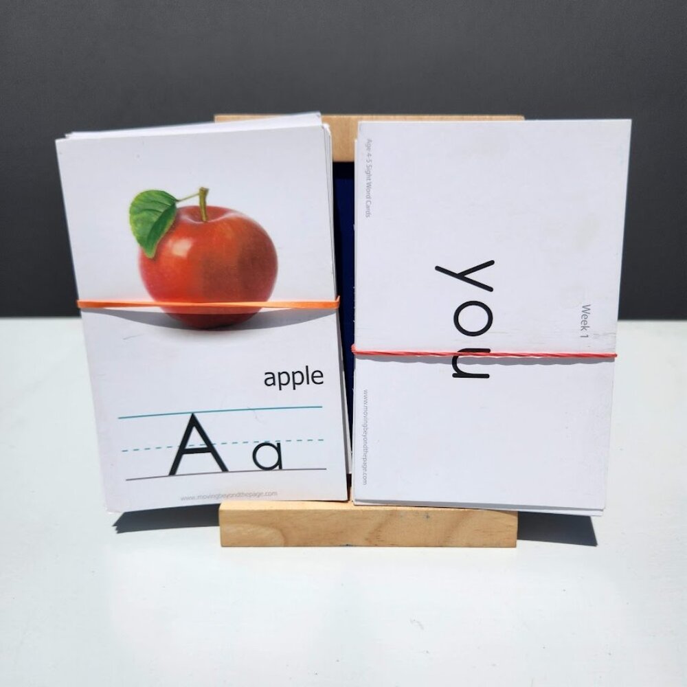 New Sight Words Alphabet Flash Cards Preschool Kindergarten 1st Grade School Sup - Picture 1 of 5